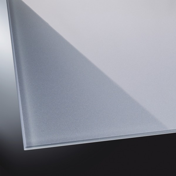 Lackiertes Glas glänzend | Metal Grey 9006 | nach Maß